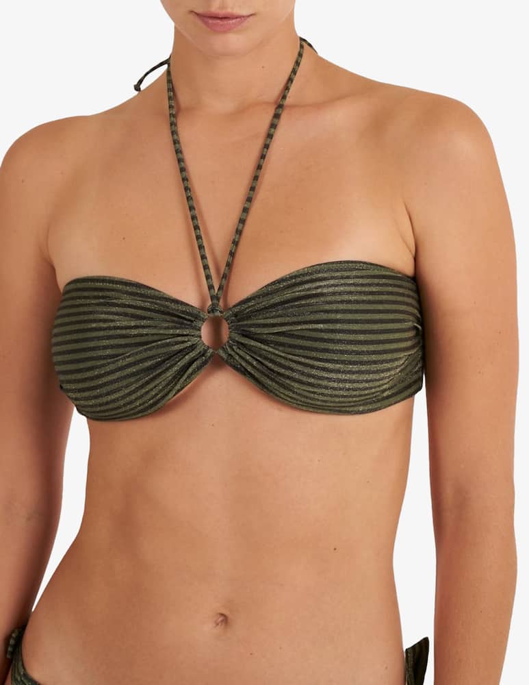 rinascente Bohodot Odette striped bikini top