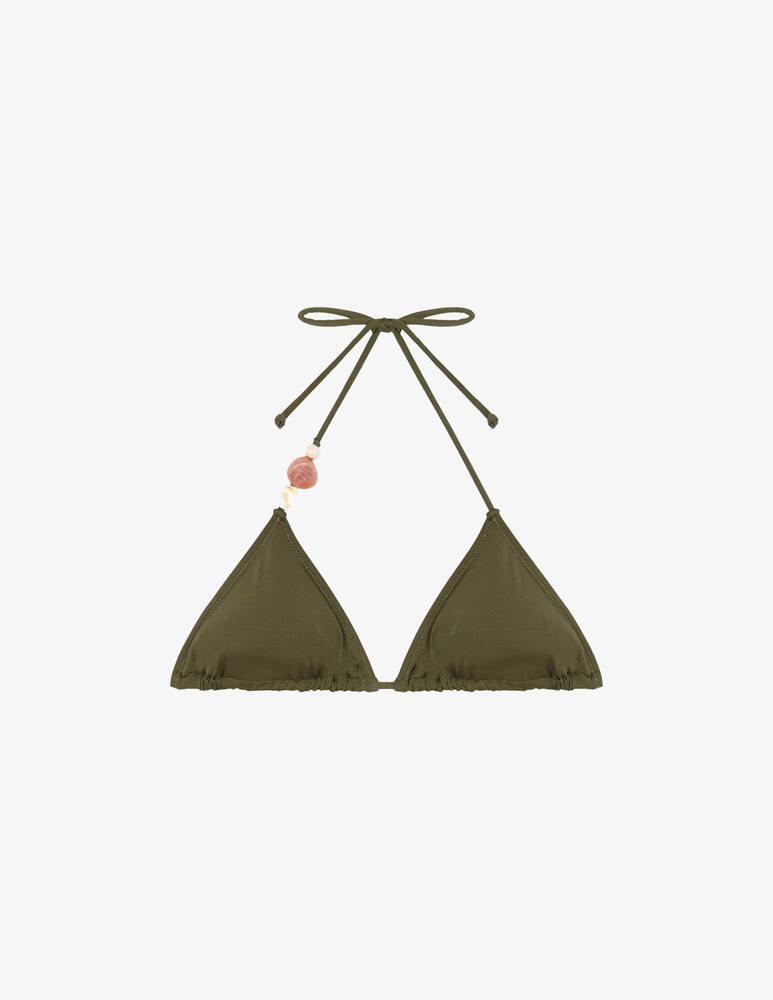 rinascente Bohodot Olivia beaded triangle bikini top