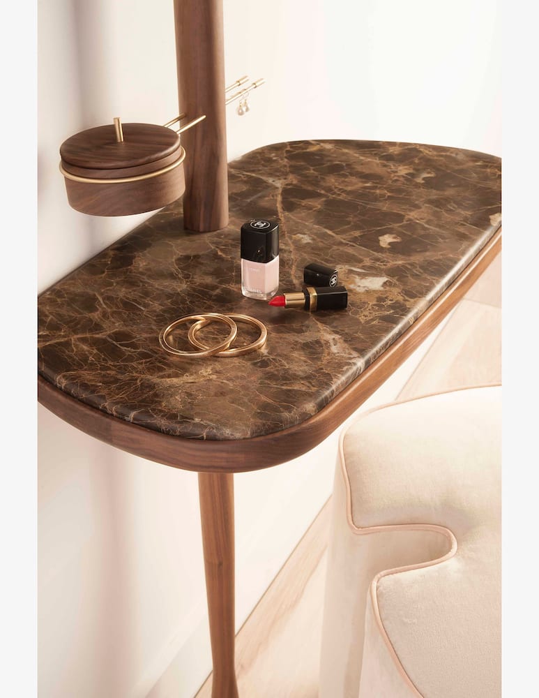 rinascente Nomon Tocador Vanity Tavolo Con Top In Marmo