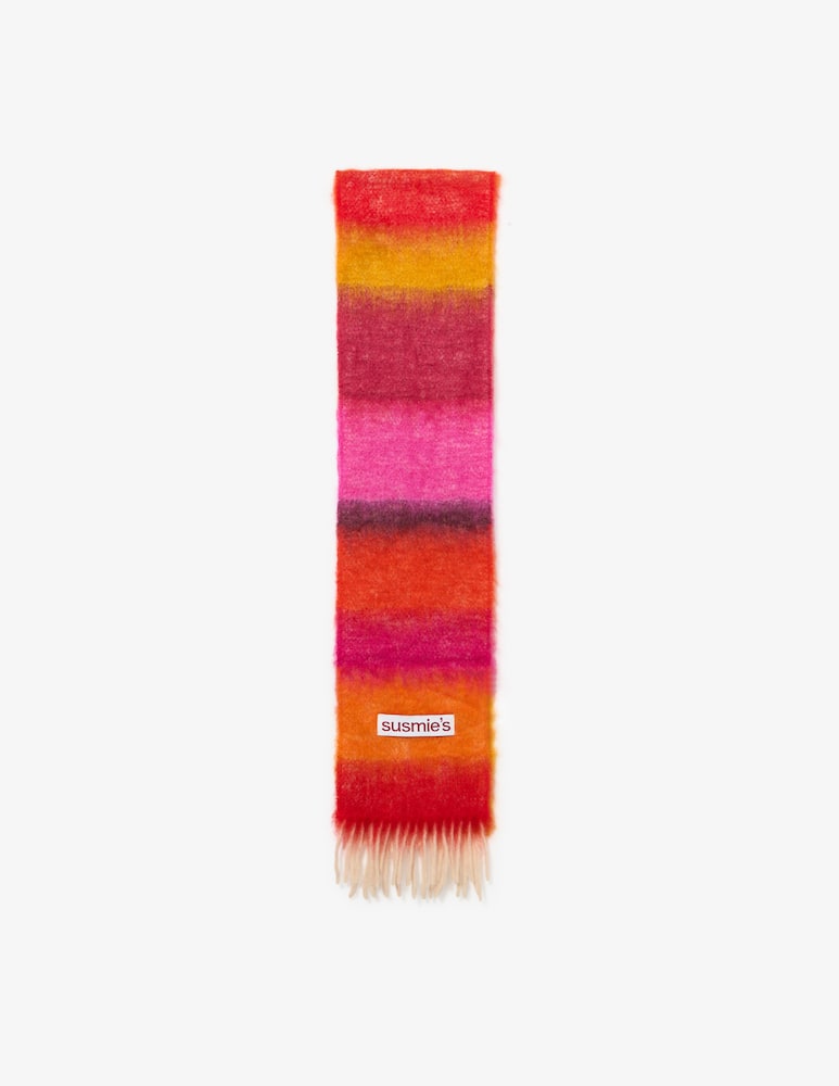 rinascente Susmie's Striped wool blend scarf