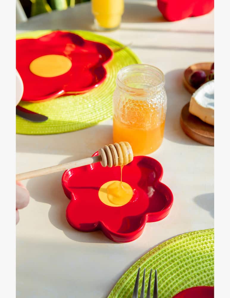 Doiy Spoon Rest Daisy Red - picture 2 Doiy Spoon Rest Daisy Red - picture 2