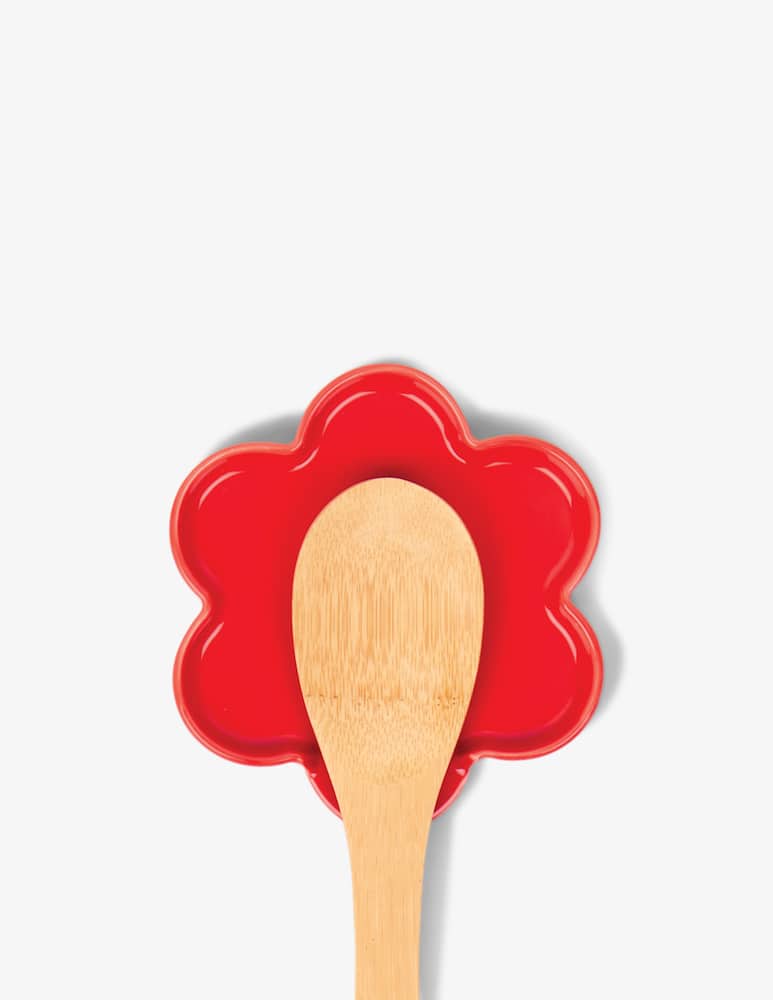 Doiy Spoon Rest Daisy Red - picture 3 Doiy Spoon Rest Daisy Red - picture 3