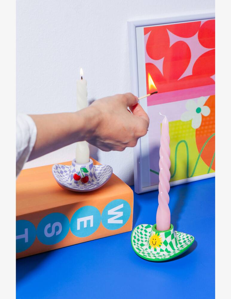 rinascente Doiy Cowboy Hat Green Portacandela