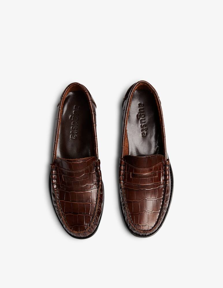 rinascente Augusta Zoe croco loafers