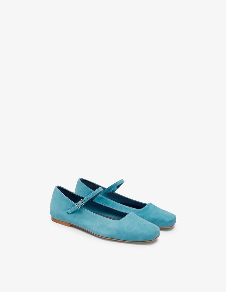 rinascente Augusta Julieta suede ballerina flats