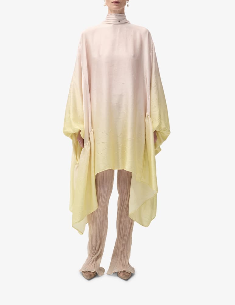rinascente EIKO AI Silkie draped silk dress