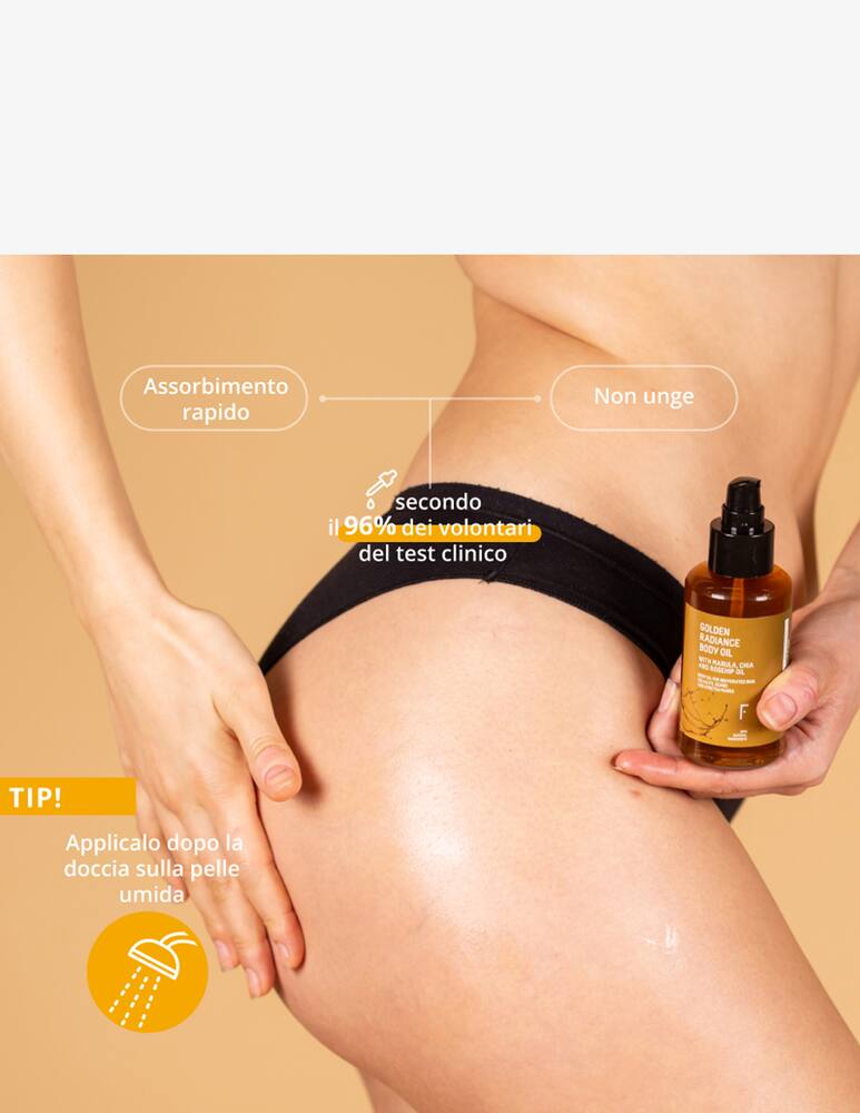 rinascente Freshly Cosmetics Golden Radiance Body Oil