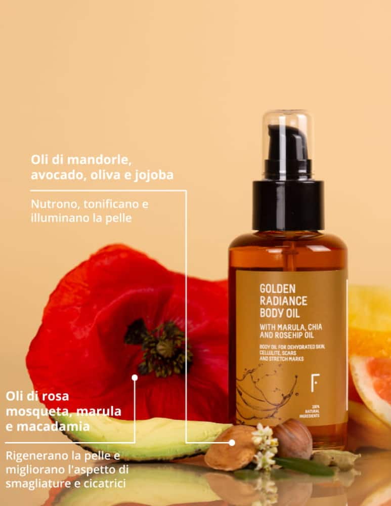 rinascente Freshly Cosmetics Golden Radiance Body Oil