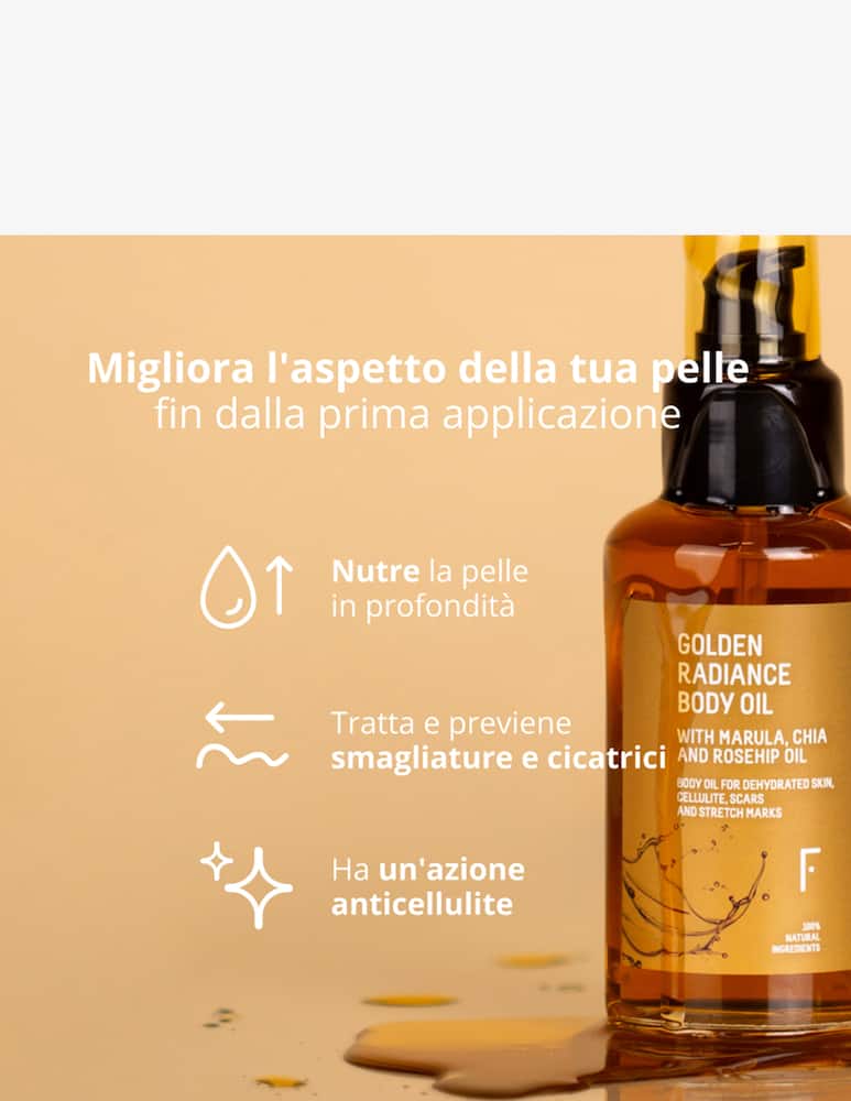 rinascente Freshly Cosmetics Golden Radiance Body Oil