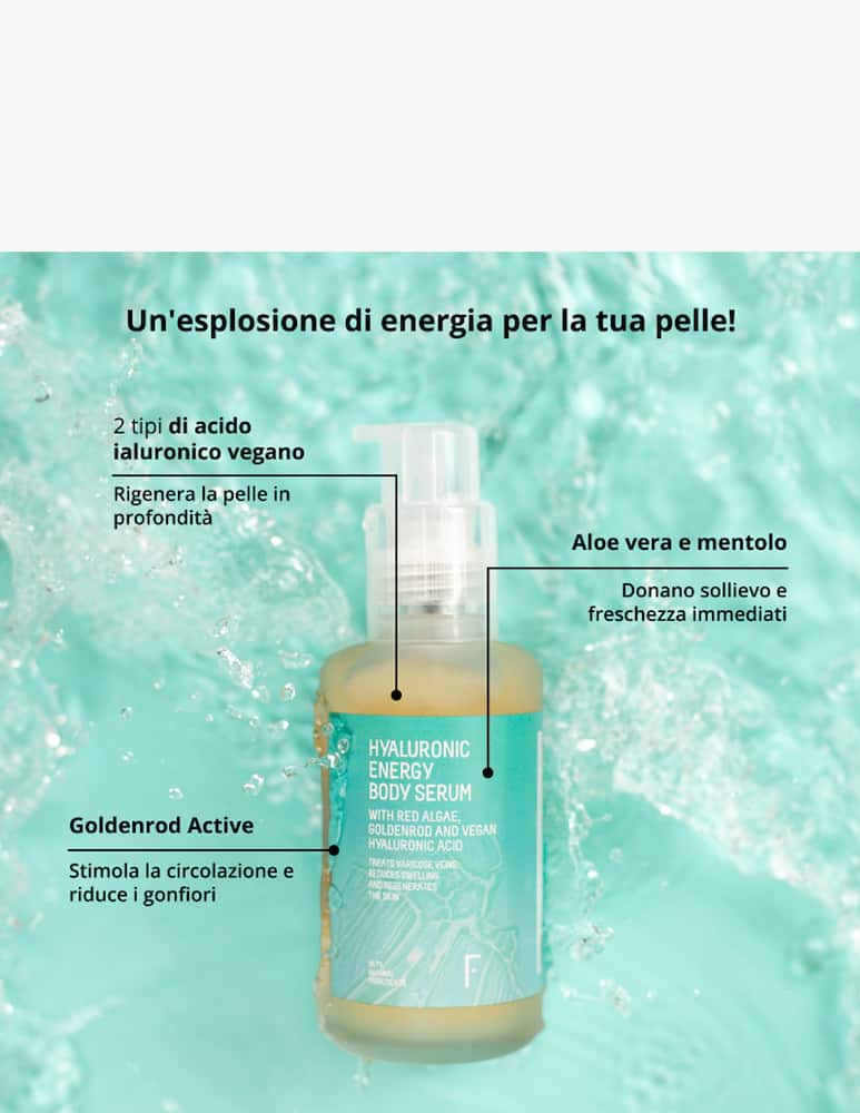 rinascente Freshly Cosmetics Hyaluronic Energy Body Serum