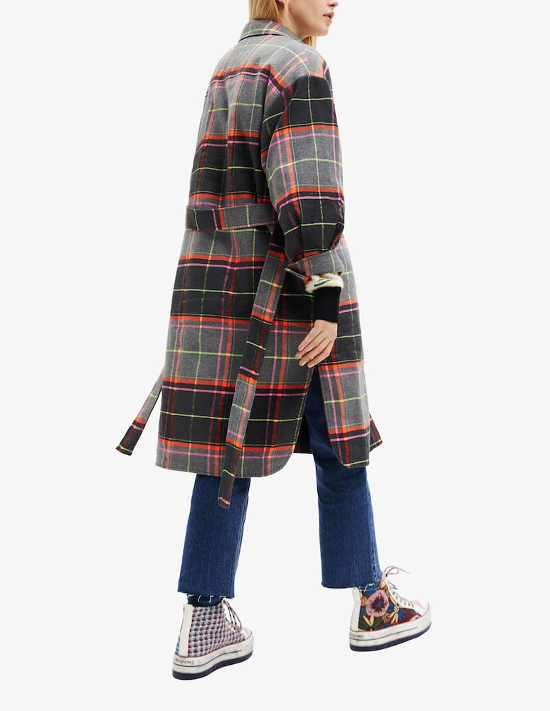 rinascente Desigual Cappotto overshirt scozzese - Multicolor