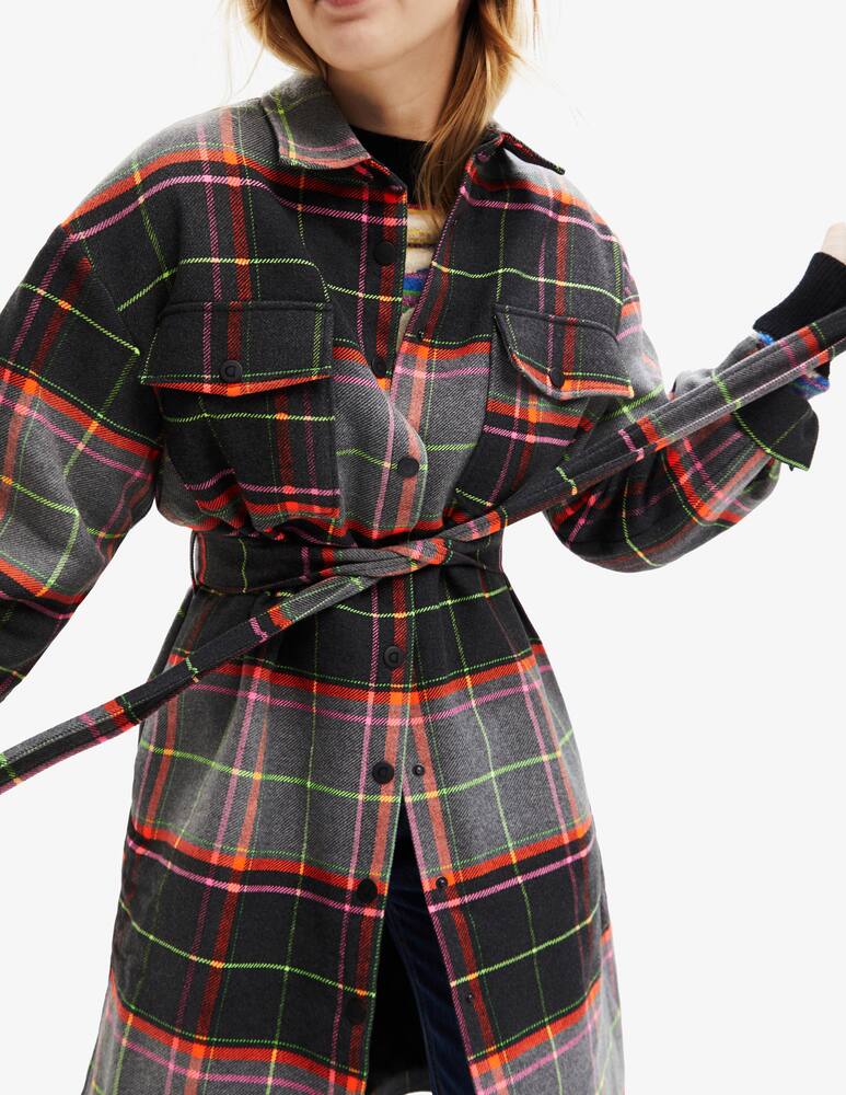 rinascente Desigual Cappotto overshirt scozzese - Multicolor