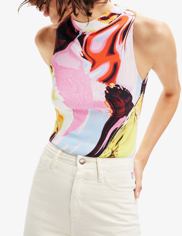 rinascente Desigual Body multicolore con stampa digitale - Multicolor