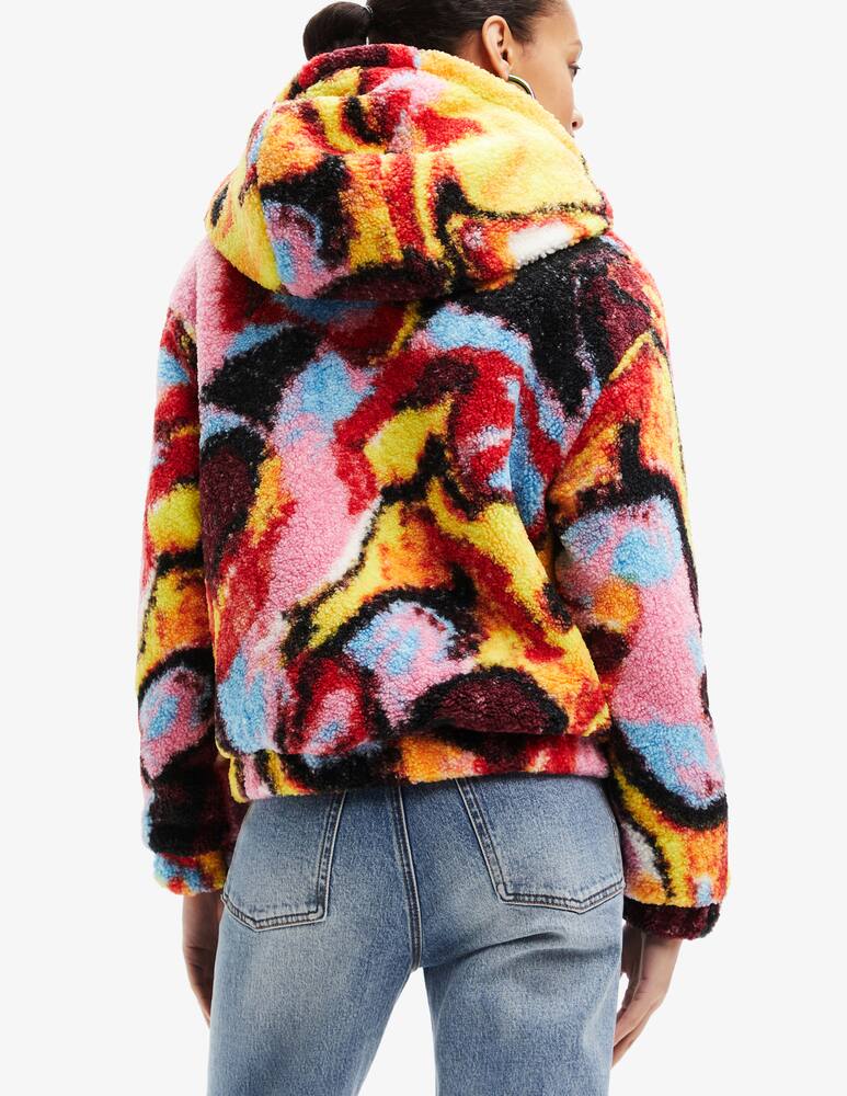 rinascente Desigual Giubbotto in montone con stampa digitale - Multicolor