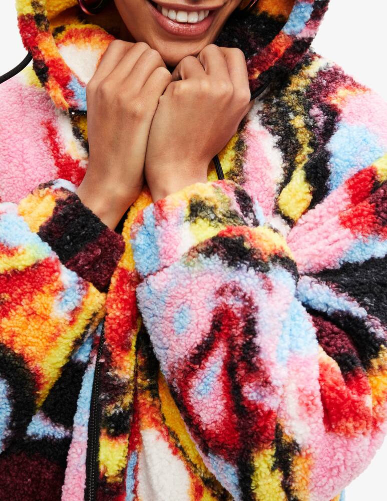 rinascente Desigual Giubbotto in montone con stampa digitale - Multicolor