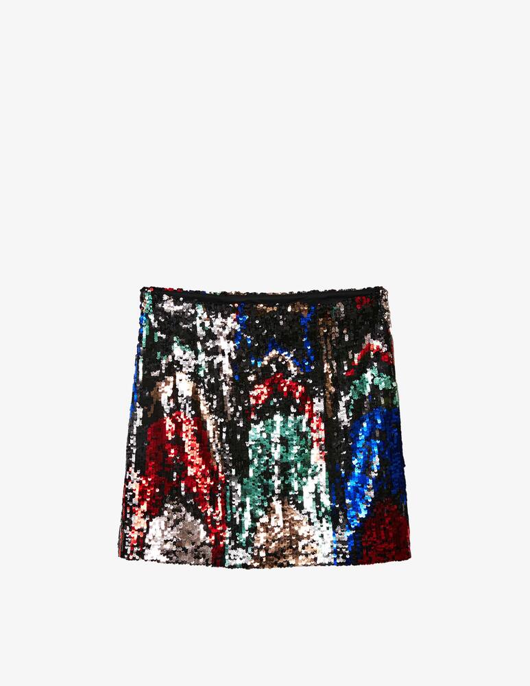 rinascente Desigual Sequin slim mini skirt - Black