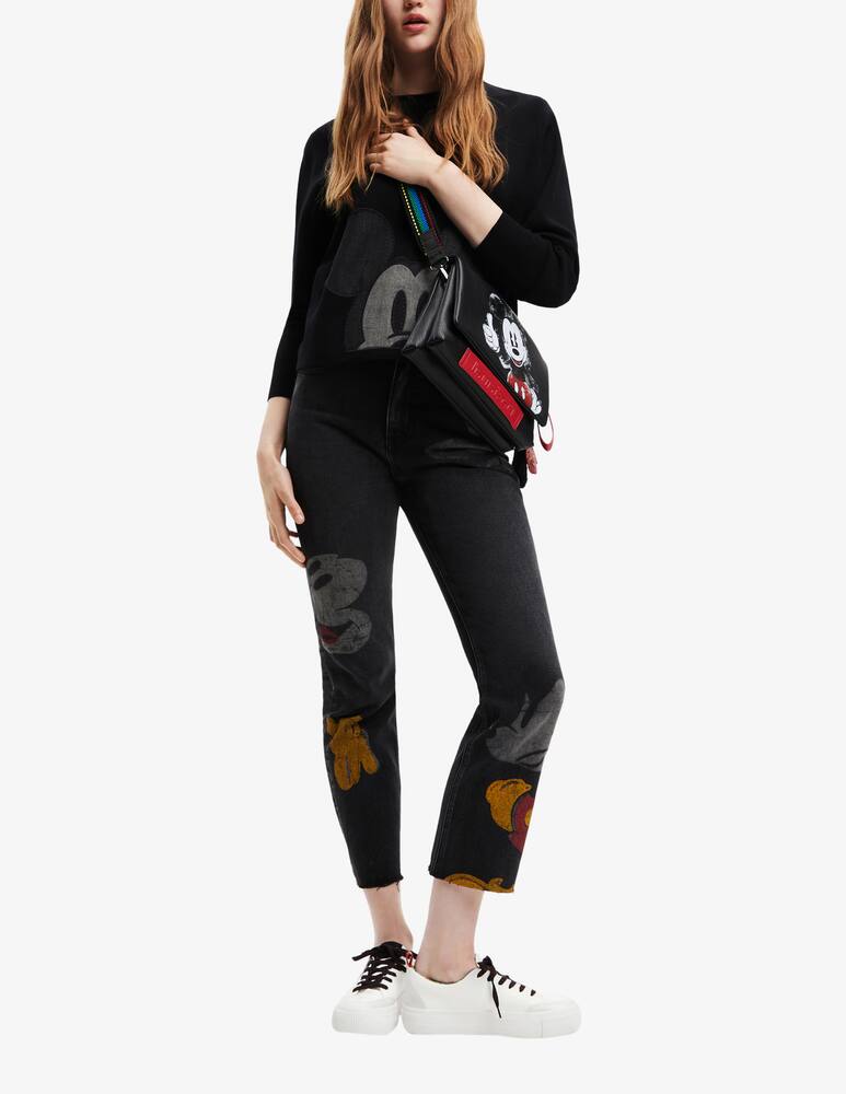 Desigual Disney's Mickey Mouse patch jumper - Black - picture 2 Desigual Disney's Mickey Mouse patch jumper - Black - picture 2