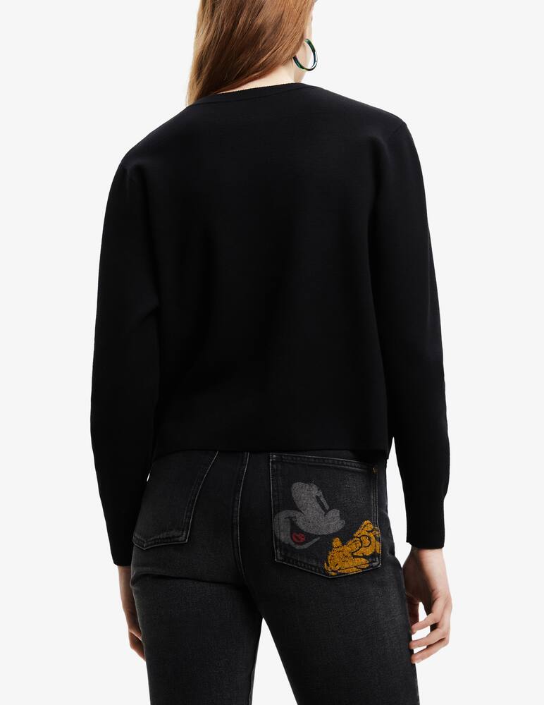 Desigual Disney's Mickey Mouse patch jumper - Black - picture 3 Desigual Disney's Mickey Mouse patch jumper - Black - picture 3
