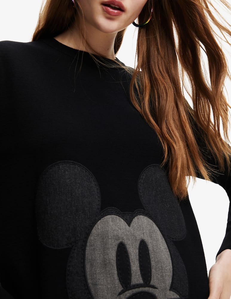 Desigual Disney's Mickey Mouse patch jumper - Black - picture 4 Desigual Disney's Mickey Mouse patch jumper - Black - picture 4