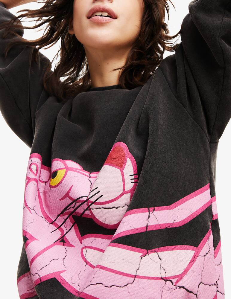 rinascente Desigual Felpa con pantera  - Nero