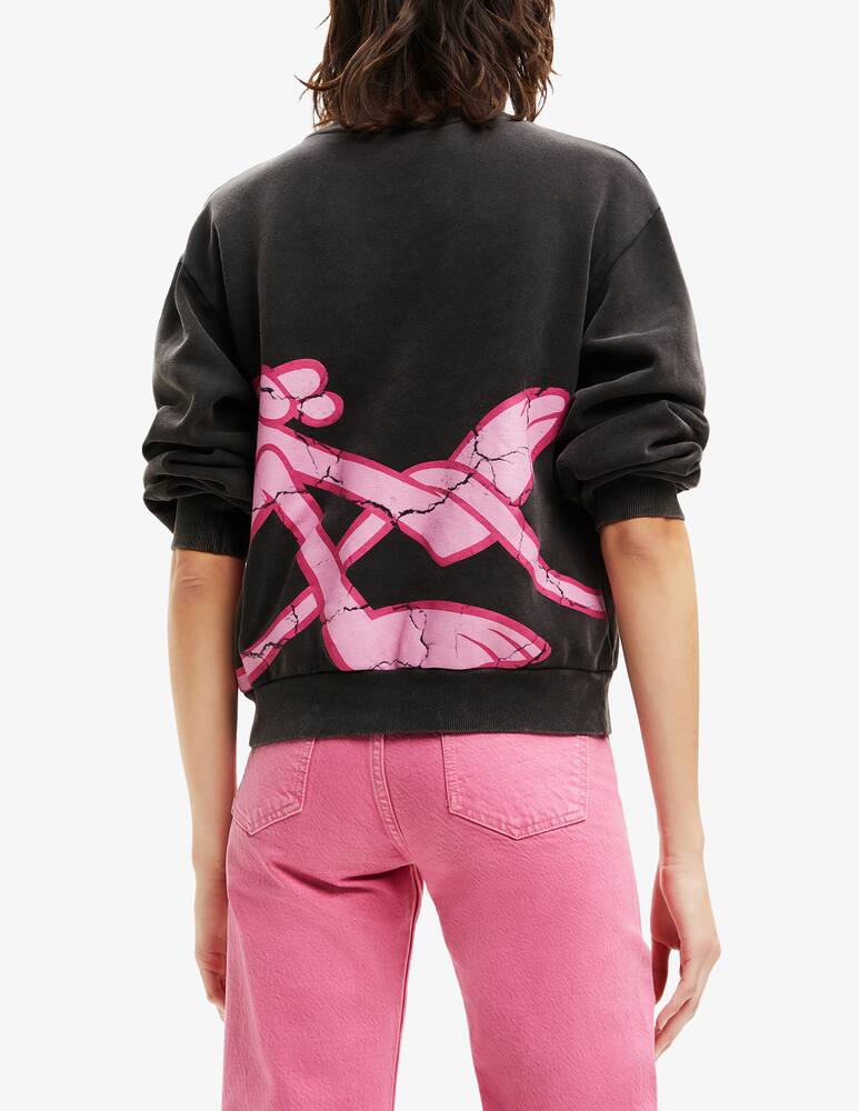 rinascente Desigual Felpa con pantera  - Nero