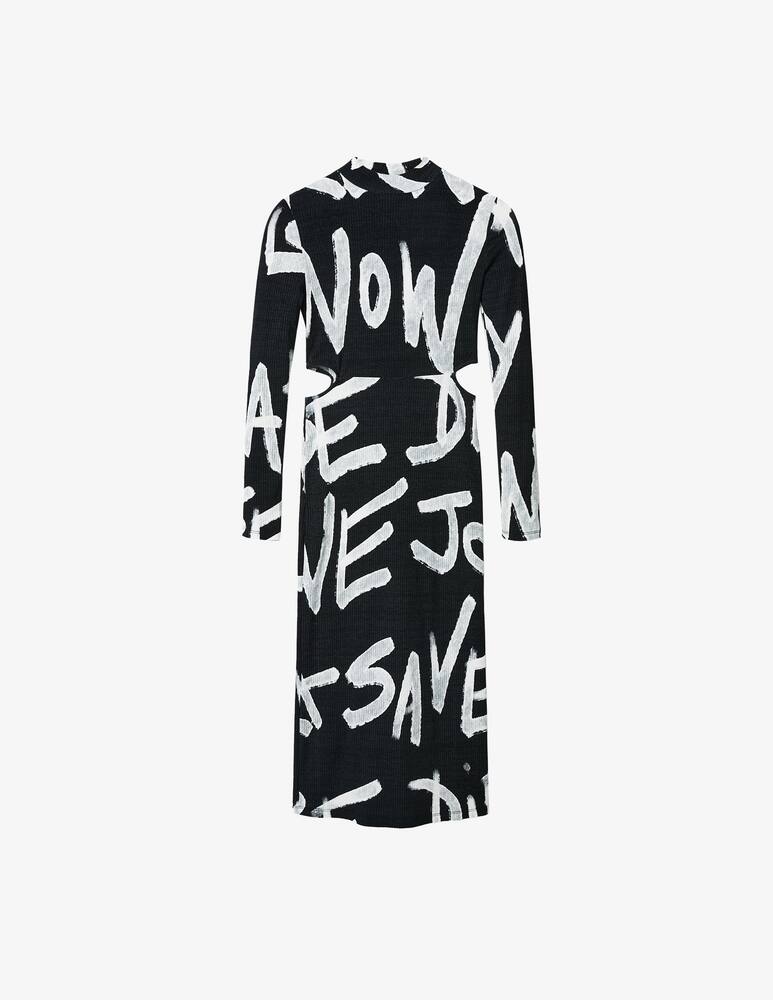 rinascente Desigual Abito midi Manifesto - Nero