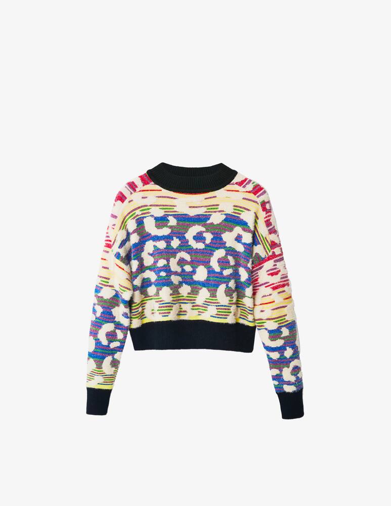 Desigual Striped leopard-effect jumper - Multicolor - picture 5 Desigual Striped leopard-effect jumper - Multicolor - picture 5
