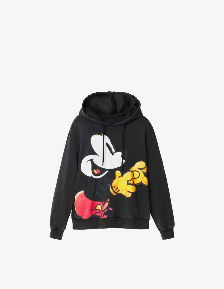 rinascente Desigual Disney's Mickey Mouse print hoodie - Black