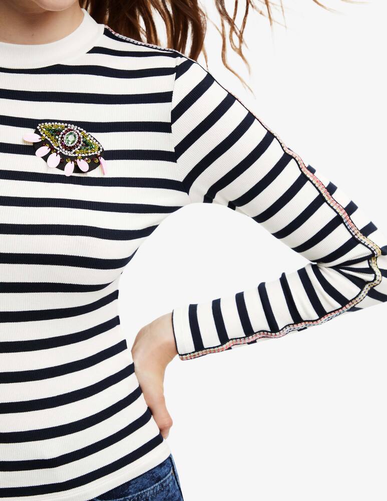 rinascente Desigual Maglietta a righe - Nero