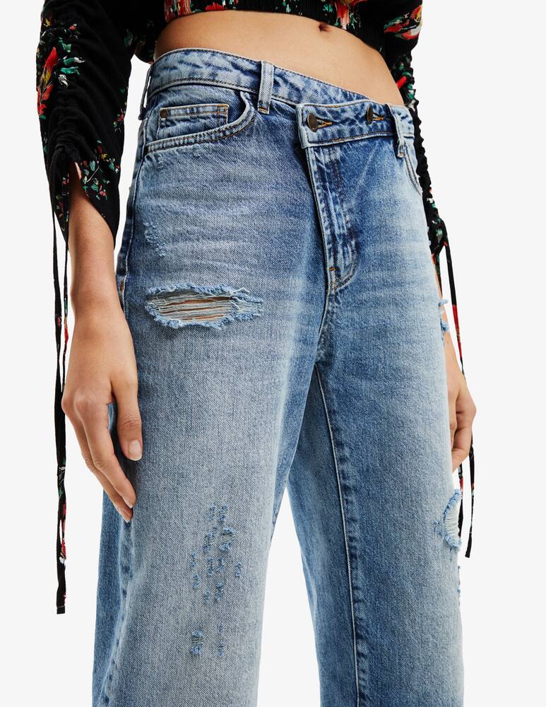 rinascente Desigual Twisted boyfriend jeans - Blue