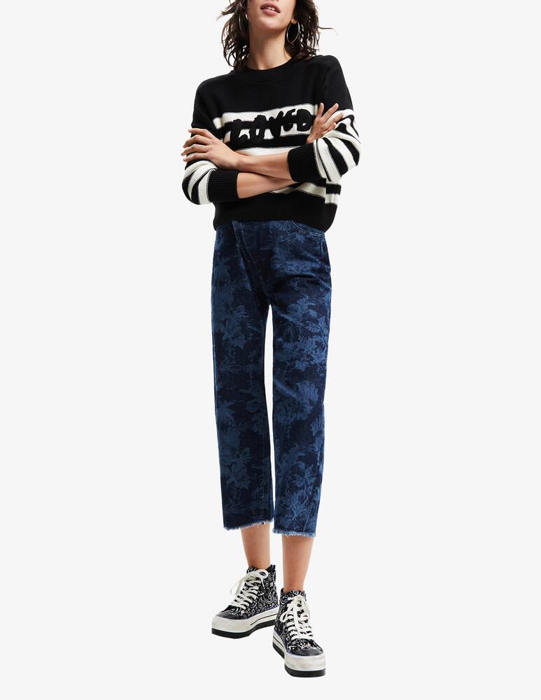 rinascente Desigual Loose-fit striped top - Black