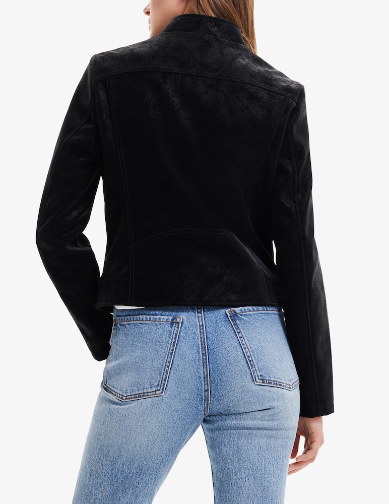 Desigual Giubbotto effetto scamosciato - Nero - immagine 4 Desigual Giubbotto effetto scamosciato - Nero - immagine 4