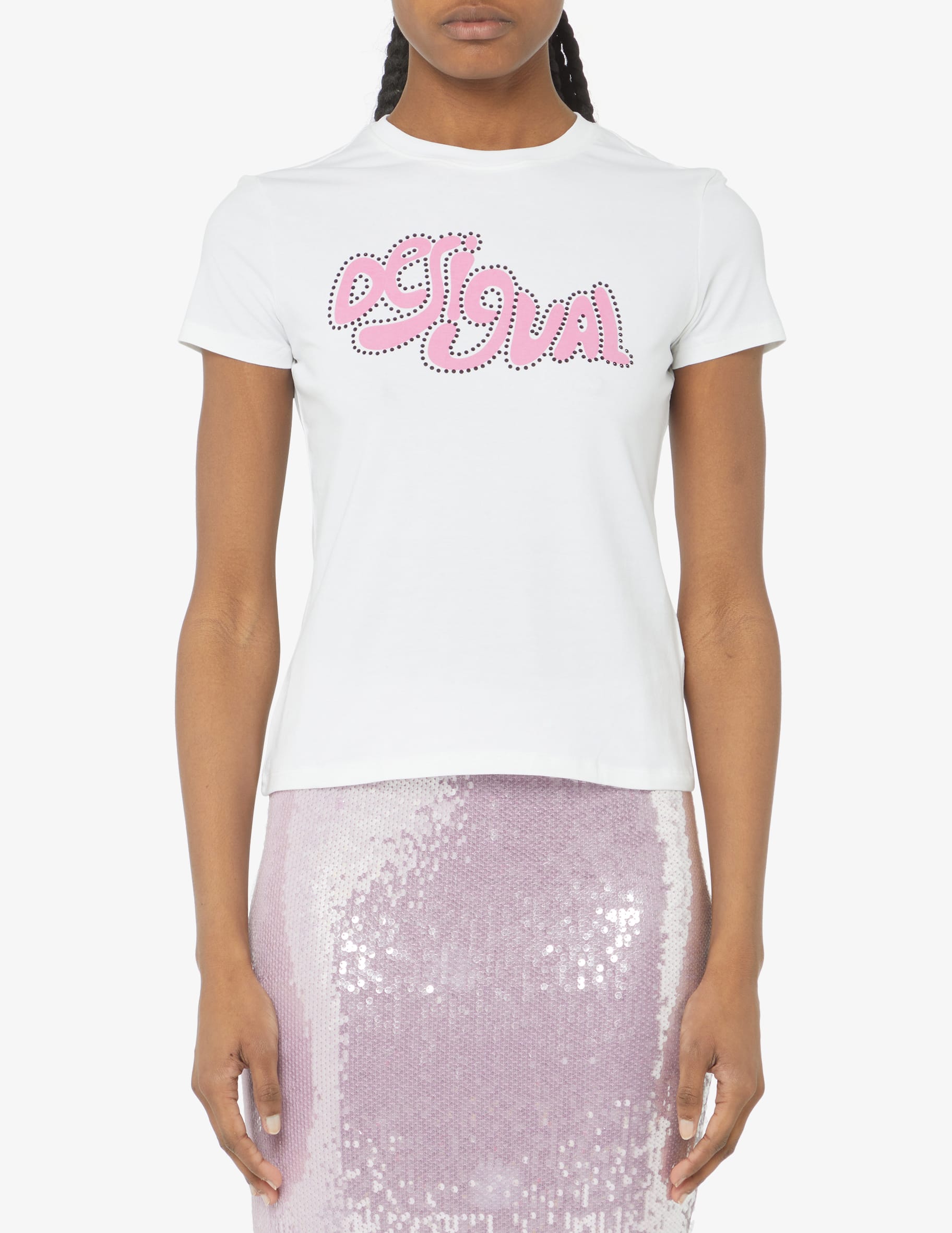 Desigual T-Shirt Donna A Maniche Corte: Stile Originale E Colorato