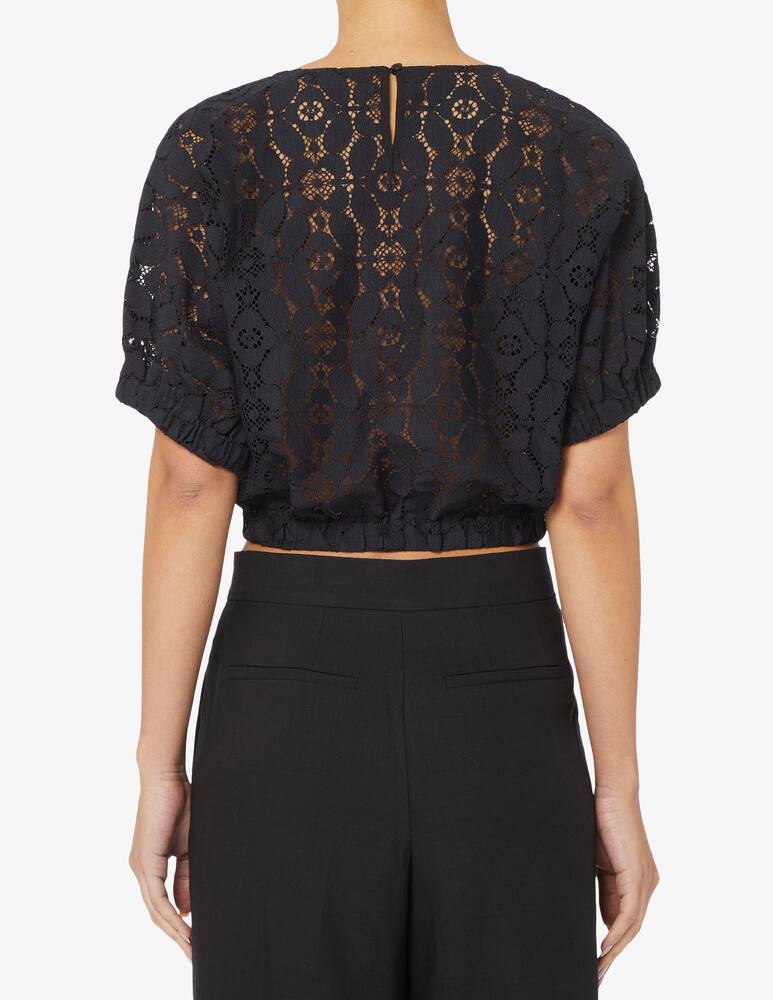 rinascente Desigual Top corto in pizzo