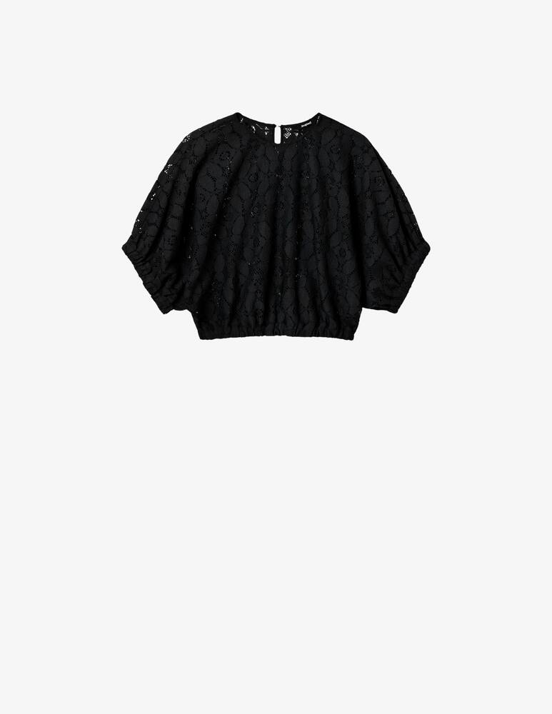 rinascente Desigual Top corto in pizzo