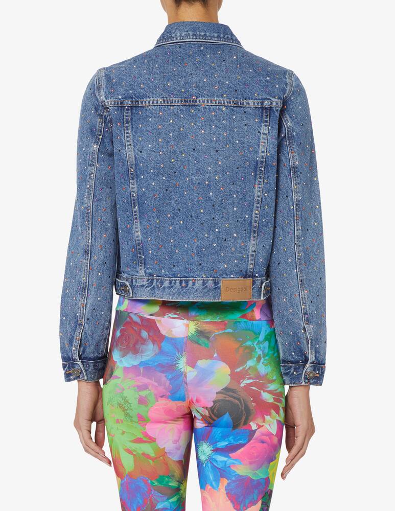 rinascente Desigual Studded denim trucker jacket