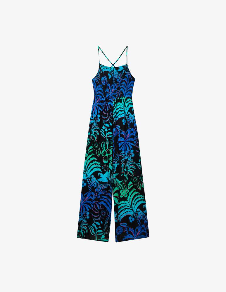 rinascente Desigual Long tropical strappy jumpsuit