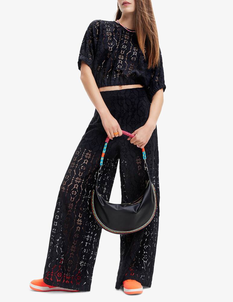 rinascente Desigual Pantaloni pizzo trasparenze