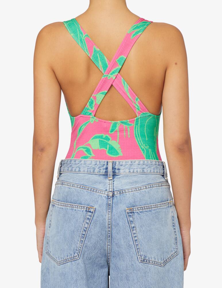 rinascente Desigual Body con stampa tropicale