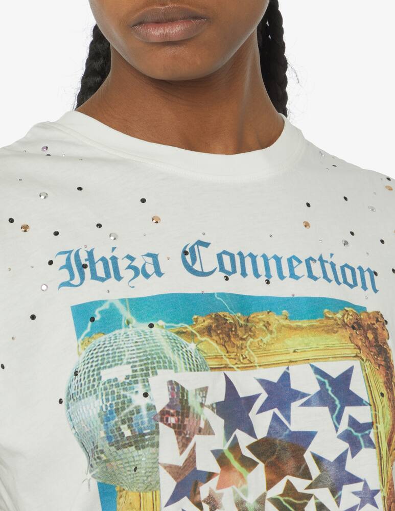 rinascente Desigual Maglietta discoteca borchie - Bianco