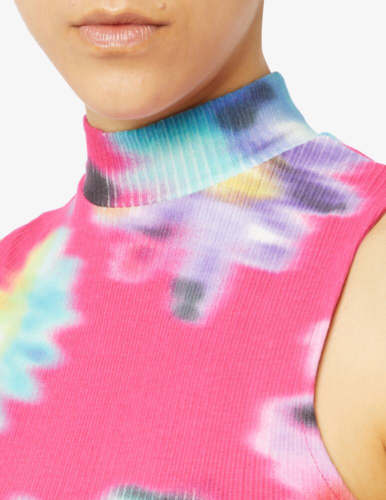 rinascente Desigual Top a costine con stampa floreale