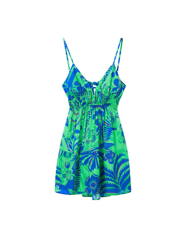 rinascente Desigual Abito corto tropicale cut-out