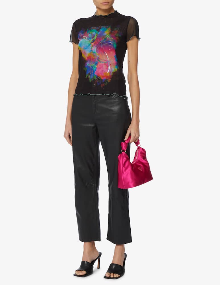 rinascente Desigual T-shirt in tulle slim - Nero