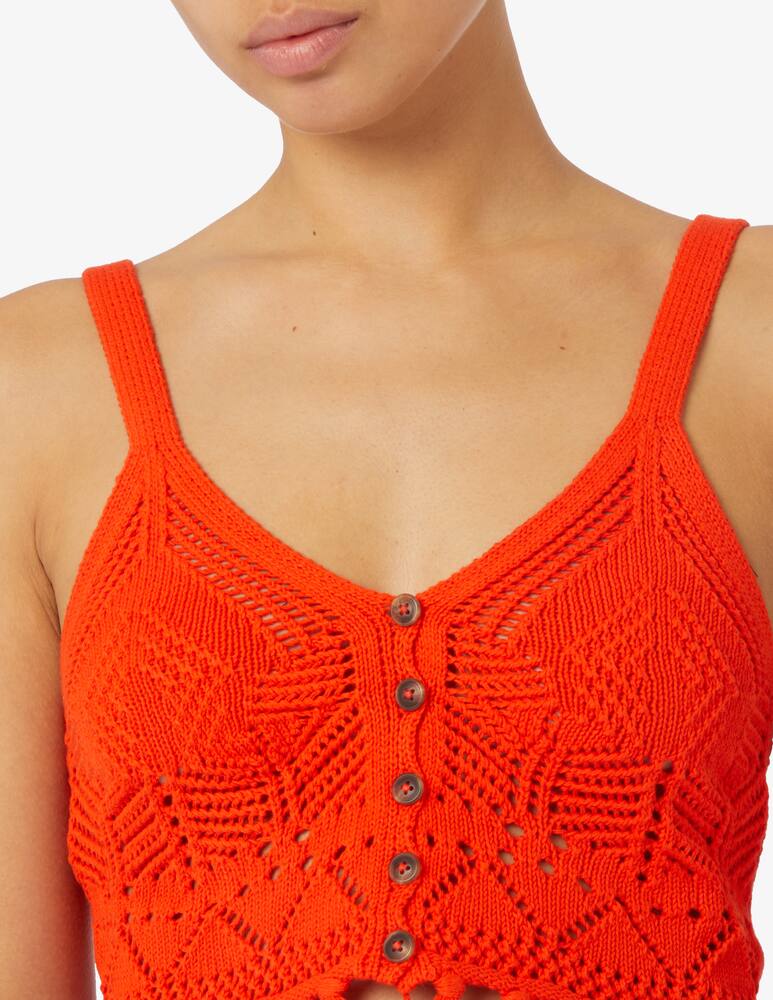 rinascente Desigual Crochet crop top