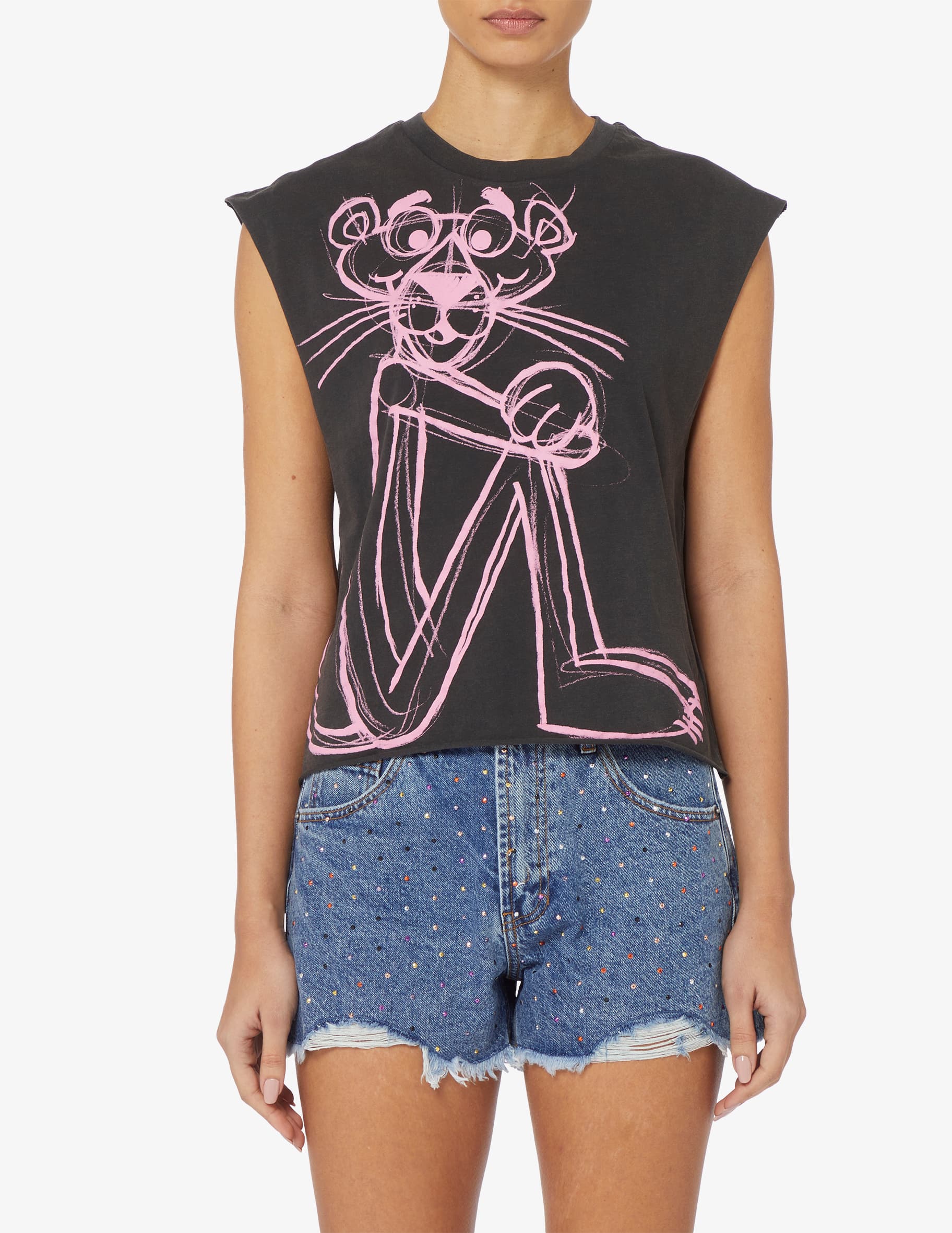 Desigual Arancione Viscosa Women's Tank Top