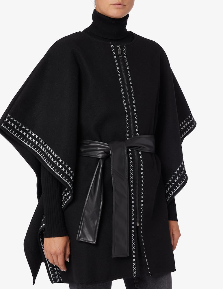 rinascente Desigual Poncho cintura ricamata