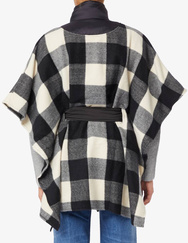 rinascente Desigual Checked belted poncho