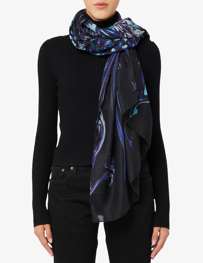 rinascente Desigual Foulard floreale rettangolare