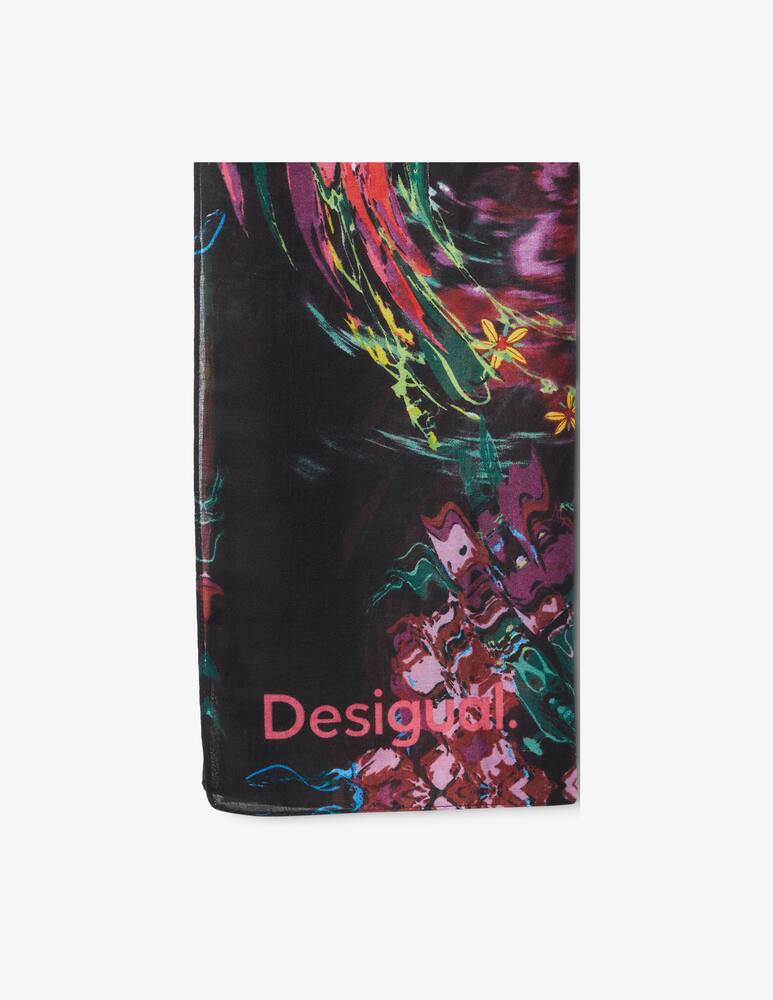 rinascente Desigual Foulard floreale rettangolare