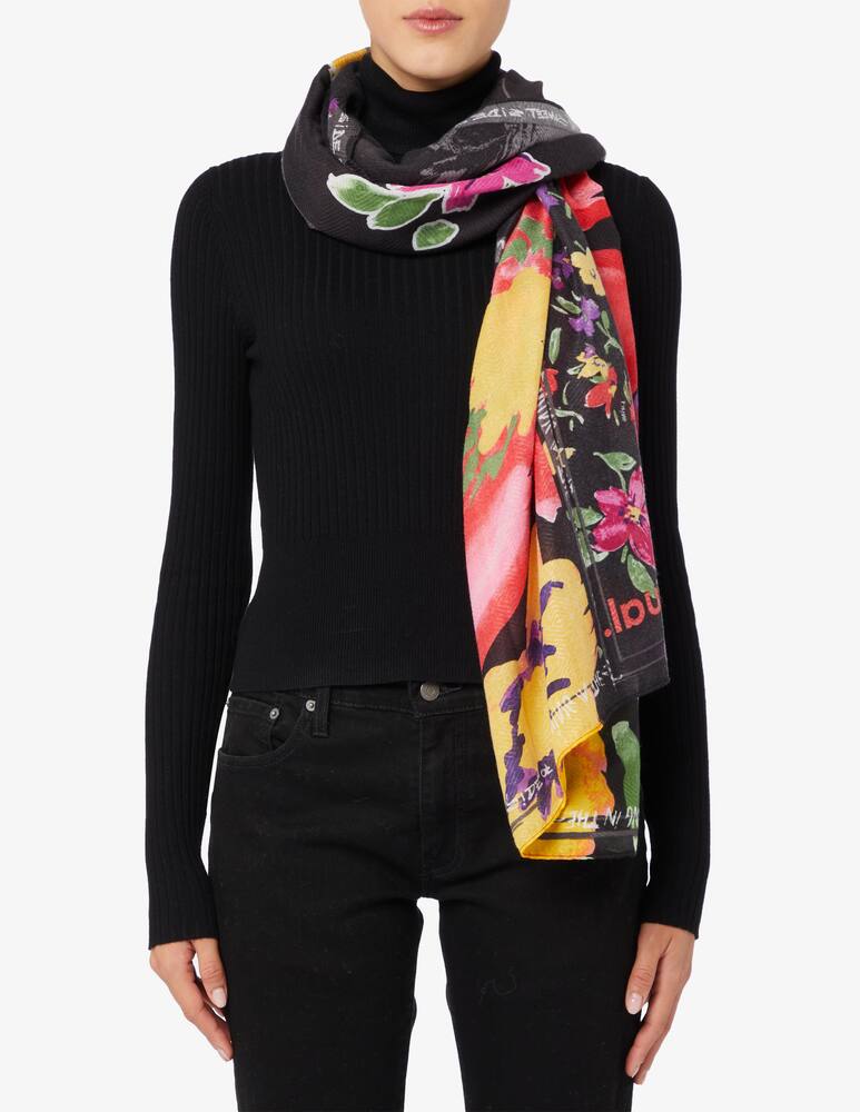 rinascente Desigual Foulard rettangolare patch floreale